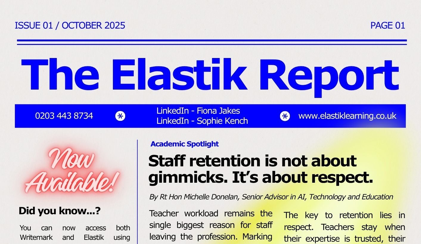 Cover of The Elastik Report – Issue 1, October 2025